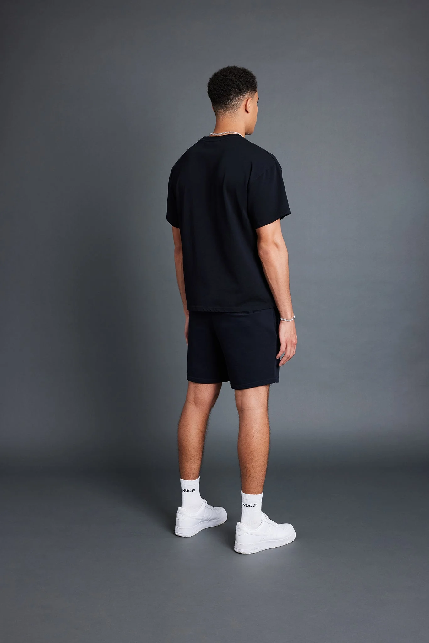 Cernucci Mens Puff Print T-Shirt - Black - Image 3