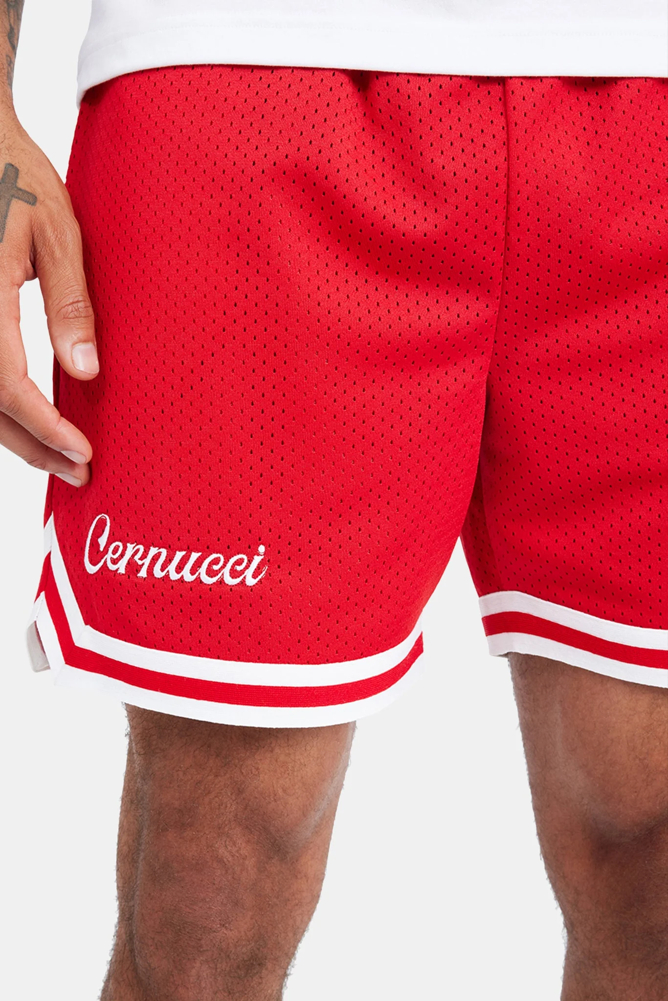 Cernucci Mesh Short - Red - Image 2
