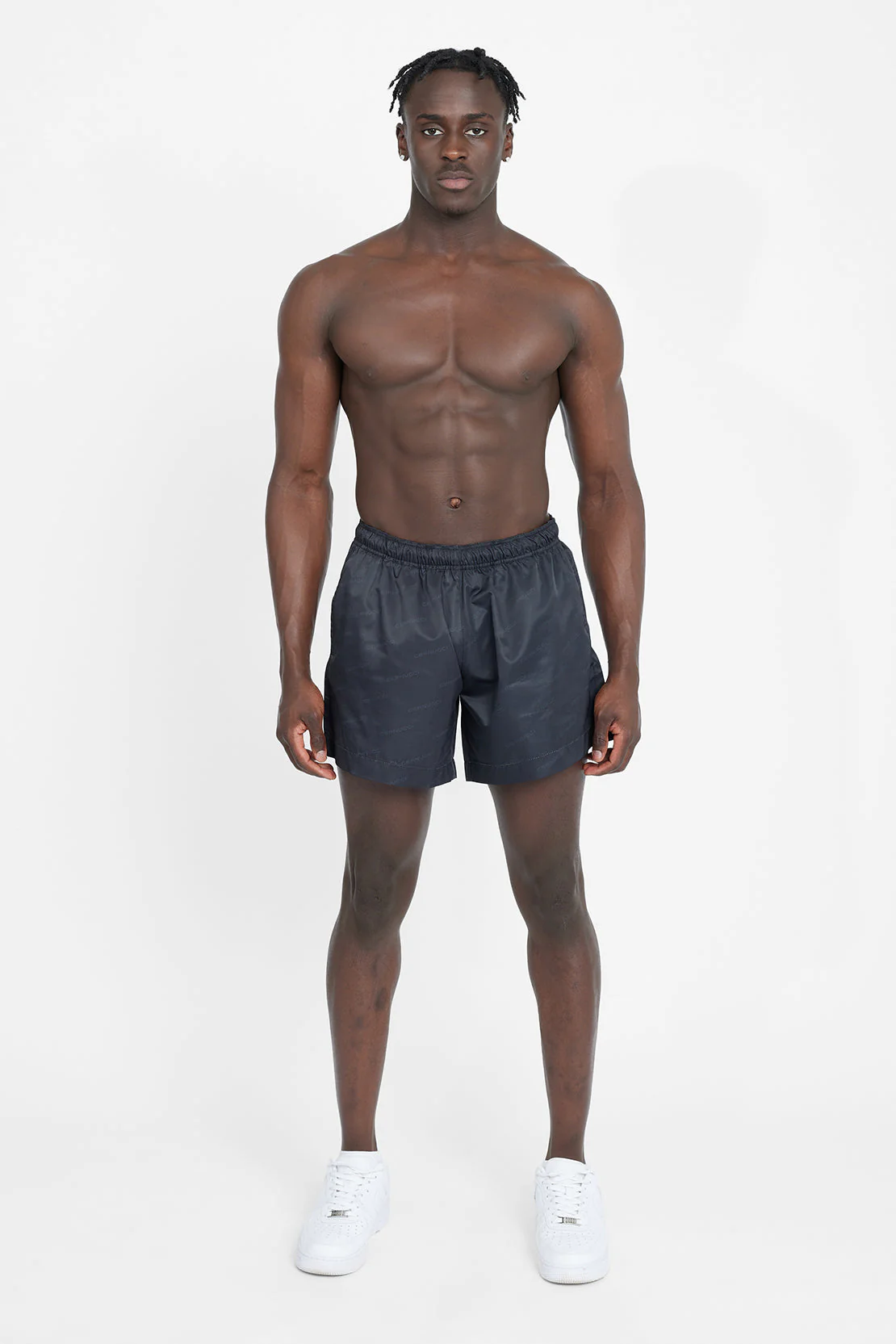 Cernucci Monogram Swimshorts - Black - Image 3