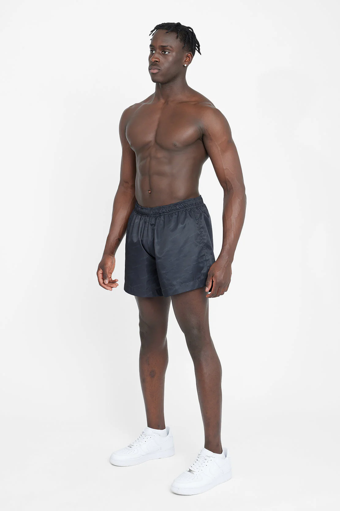 Cernucci Monogram Swimshorts - Black - Image 4