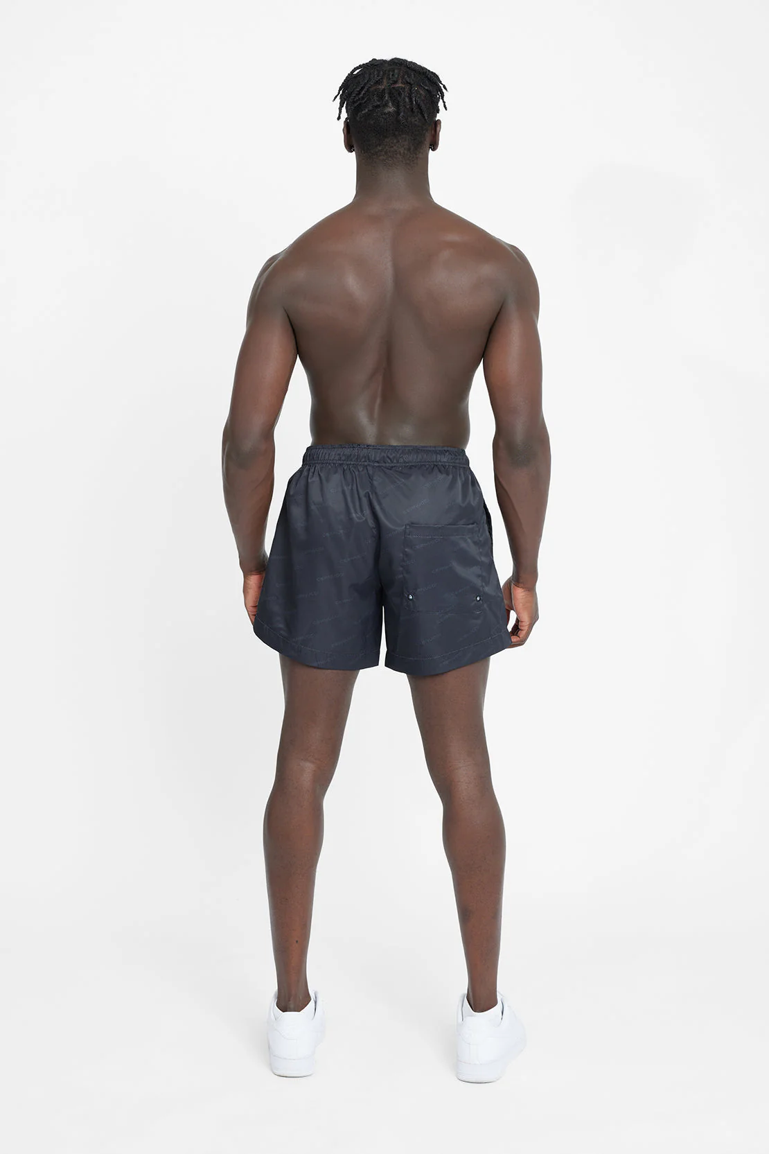 Cernucci Monogram Swimshorts - Black - Image 5