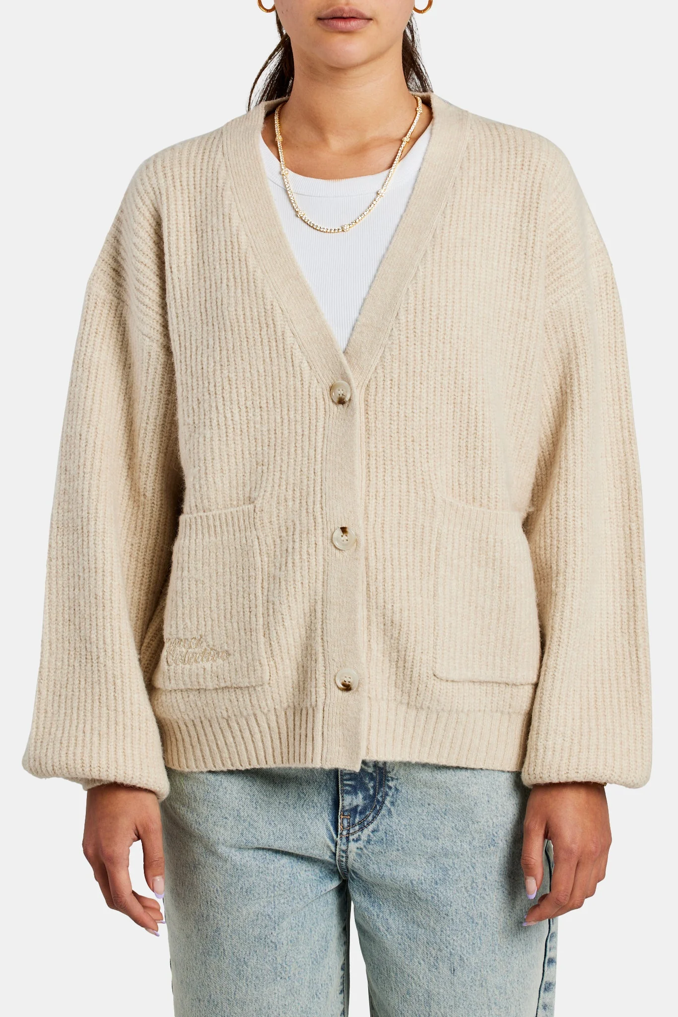 Cernucci Oversized Knitted Cardigan - Image 3