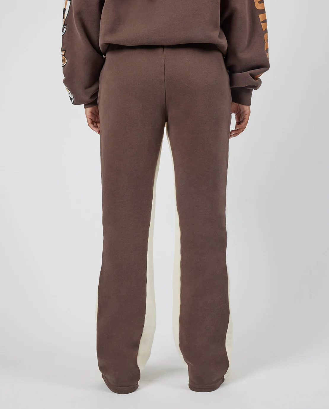 Cernucci Panelled Jogger - Chocolate - Image 3