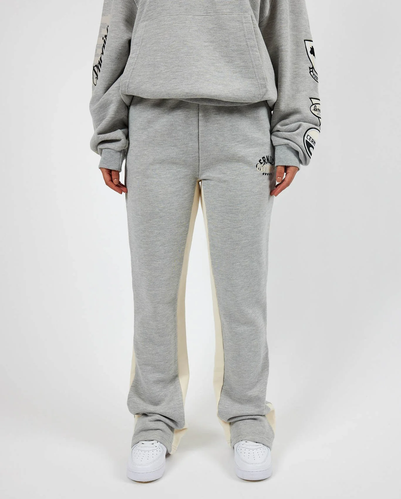 Cernucci Panelled Jogger - Grey Marl