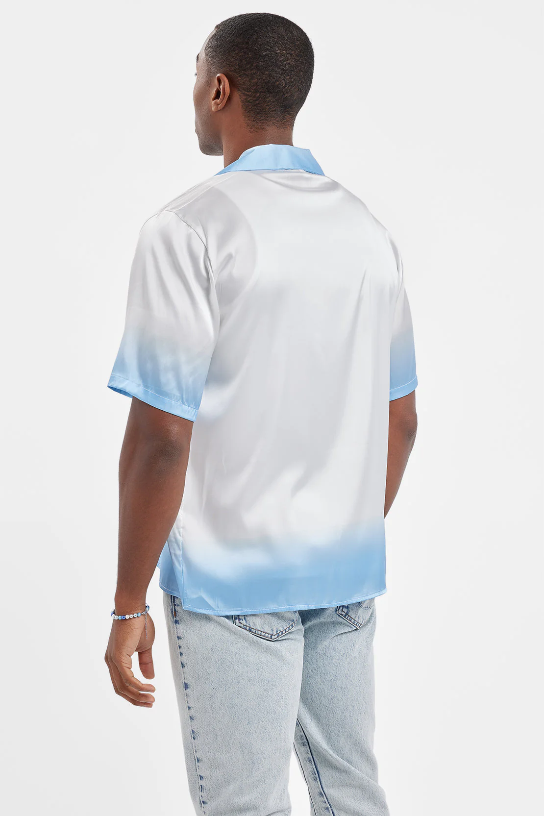 Cernucci Satin Ombre Shirt - Ecru - Image 4