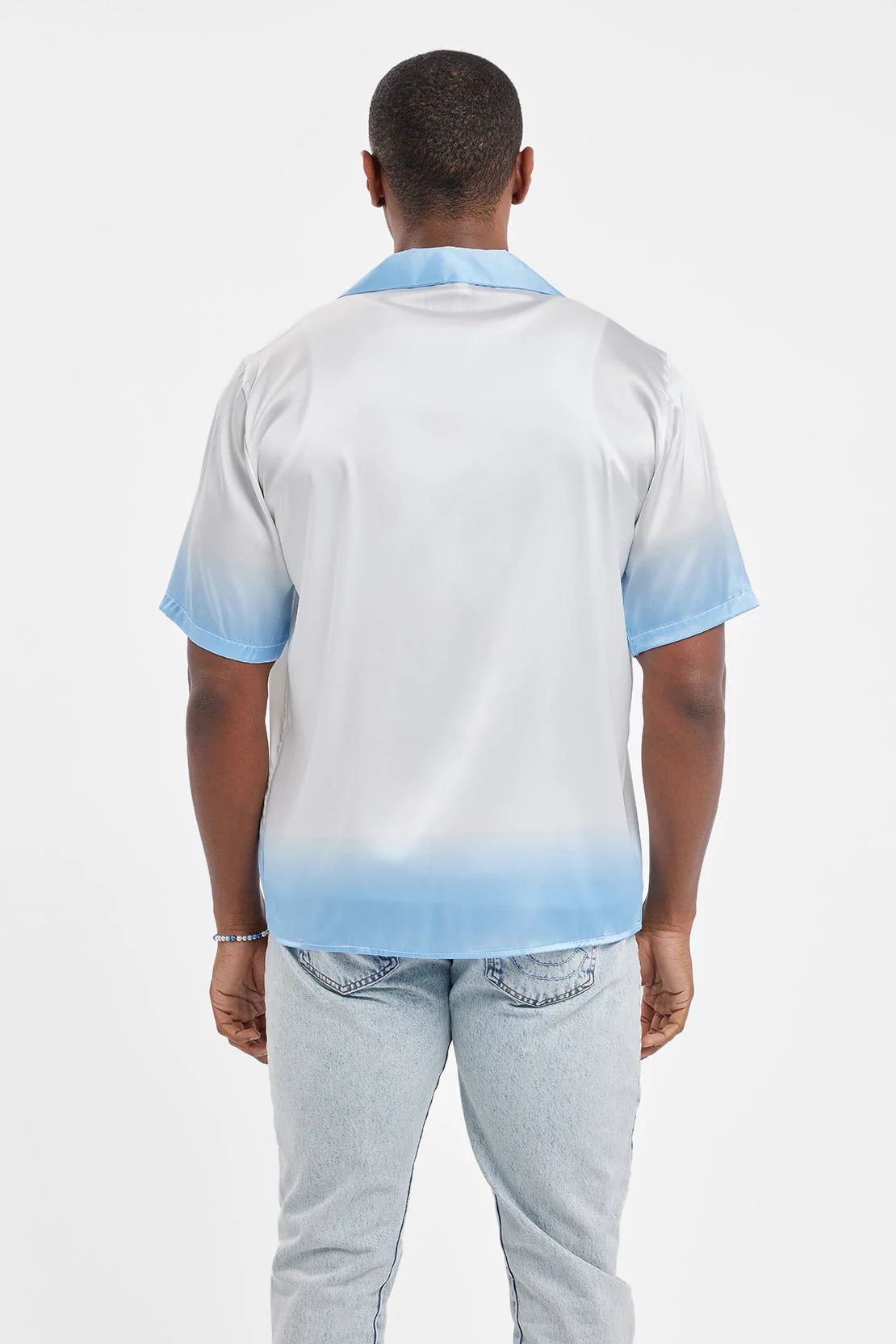 Cernucci Satin Ombre Shirt - Ecru - Image 5