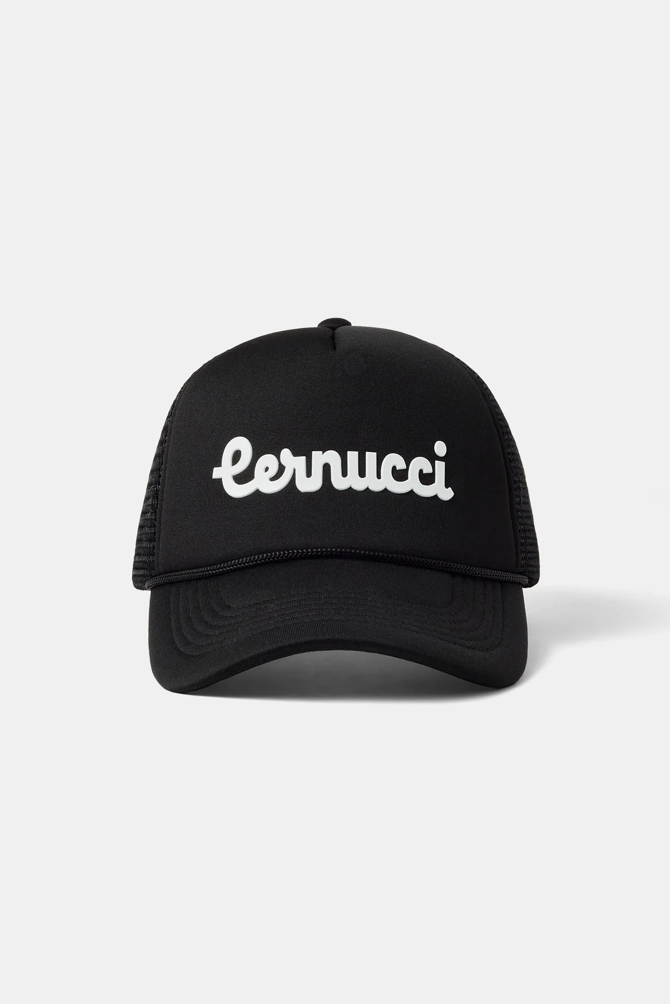 Cernucci Script Mesh Trucker - Black - Image 4