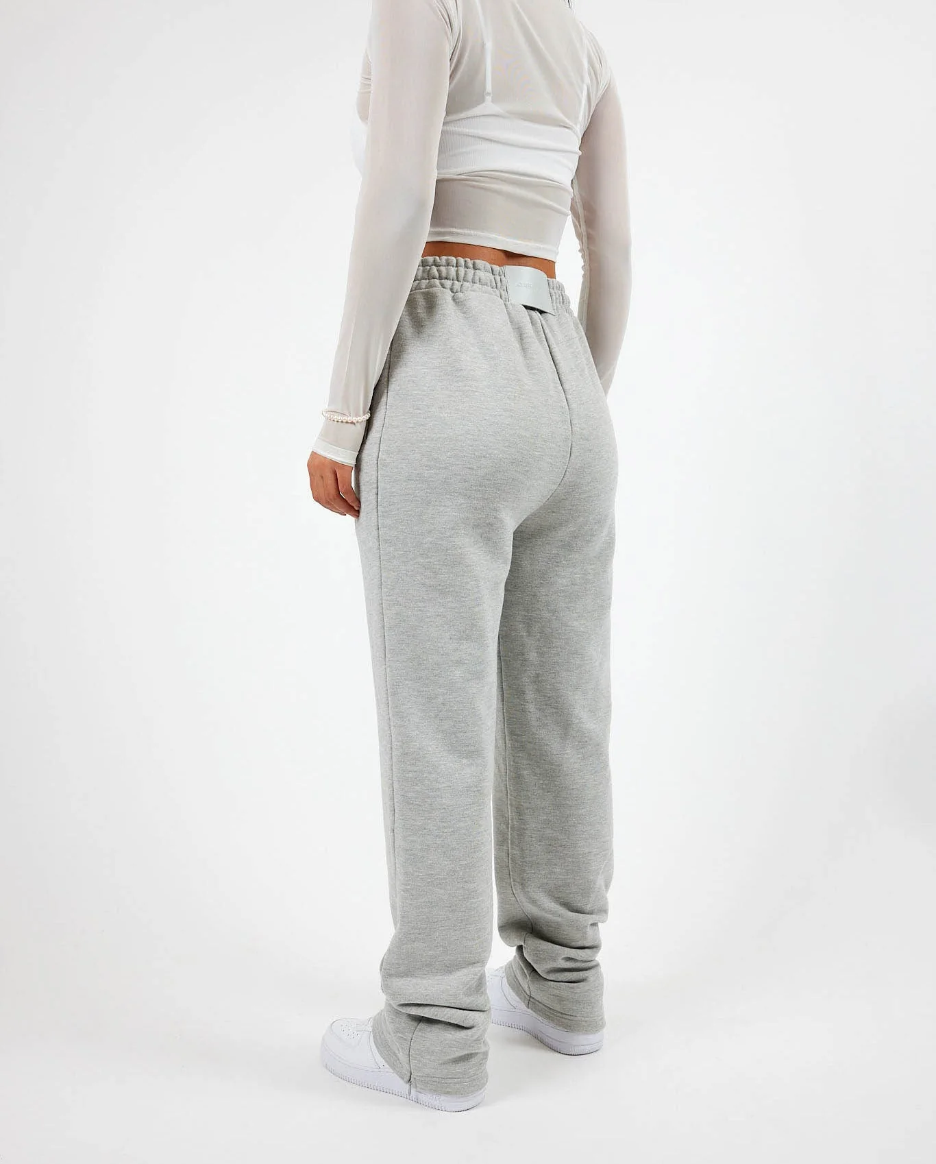 Cernucci Split Hem Jogger - Grey Marl - Image 3