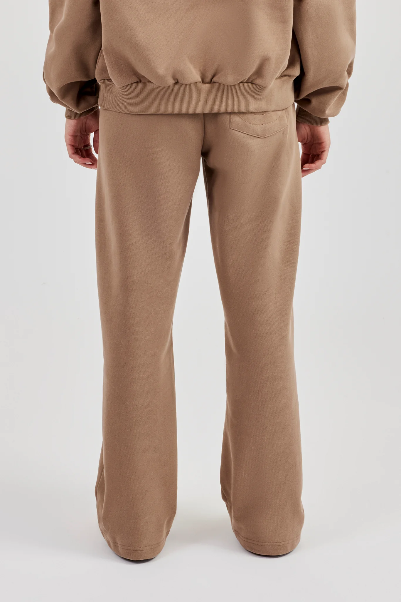 Cernucci Wide Leg Jogger - Taupe - Image 3