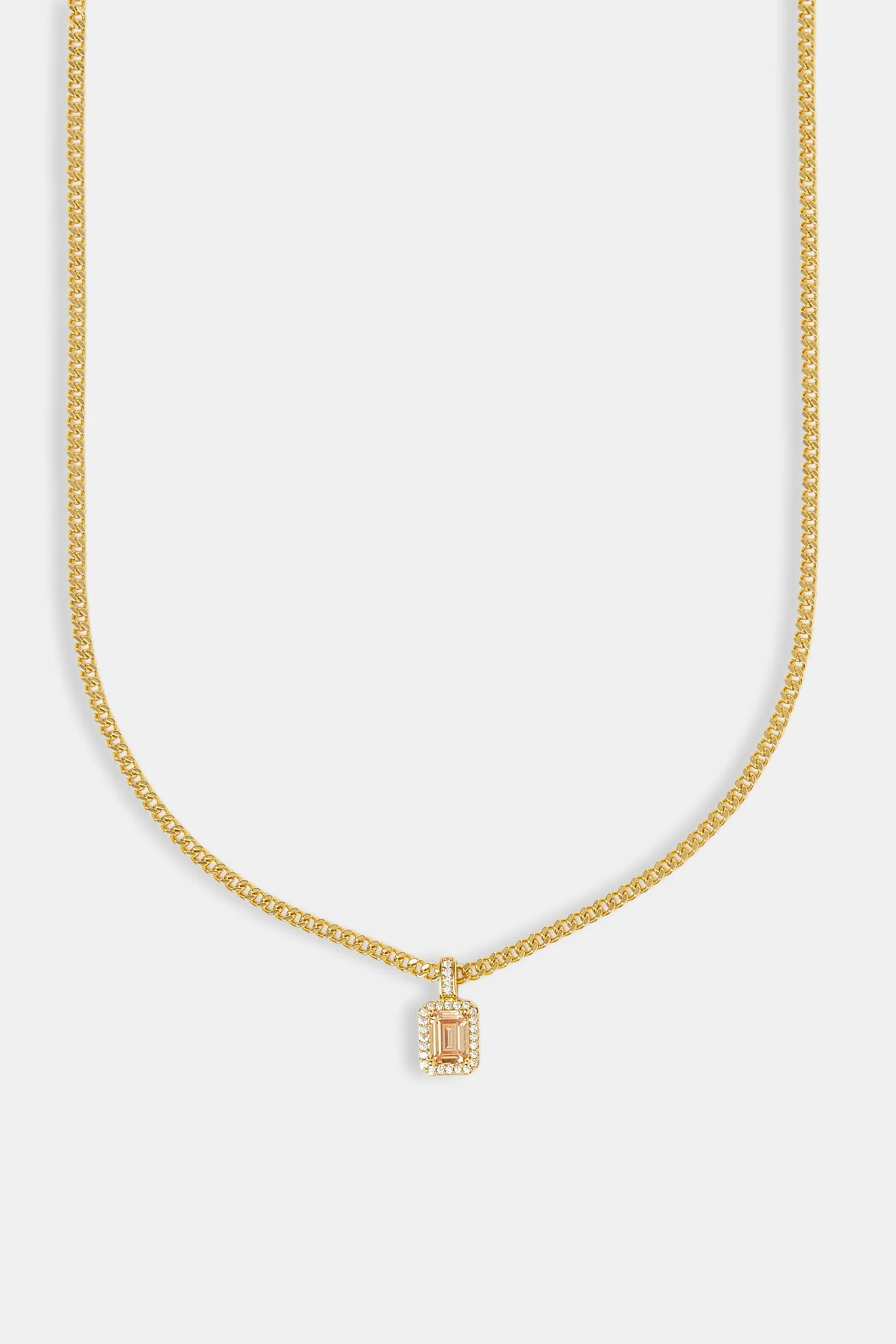 Champagne Gemstone Necklace - 10mm - Image 2