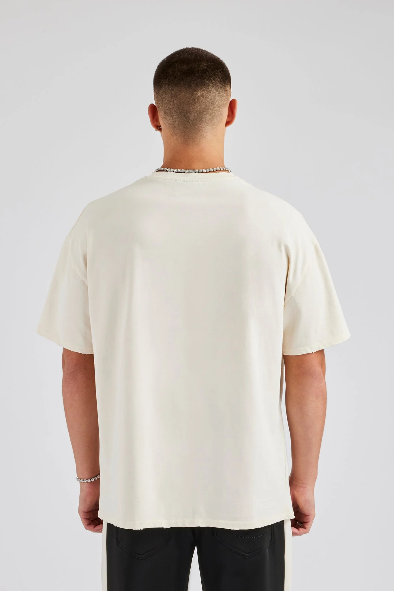 Cherub 925 Applique Graphic T-Shirt - Off White - Image 4