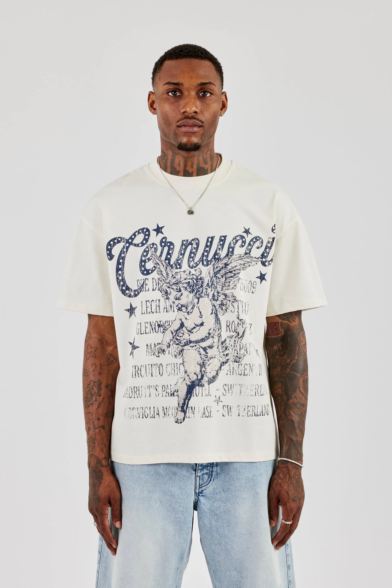 Cherub Circuito Oversized T-Shirt - Off White - Image 2