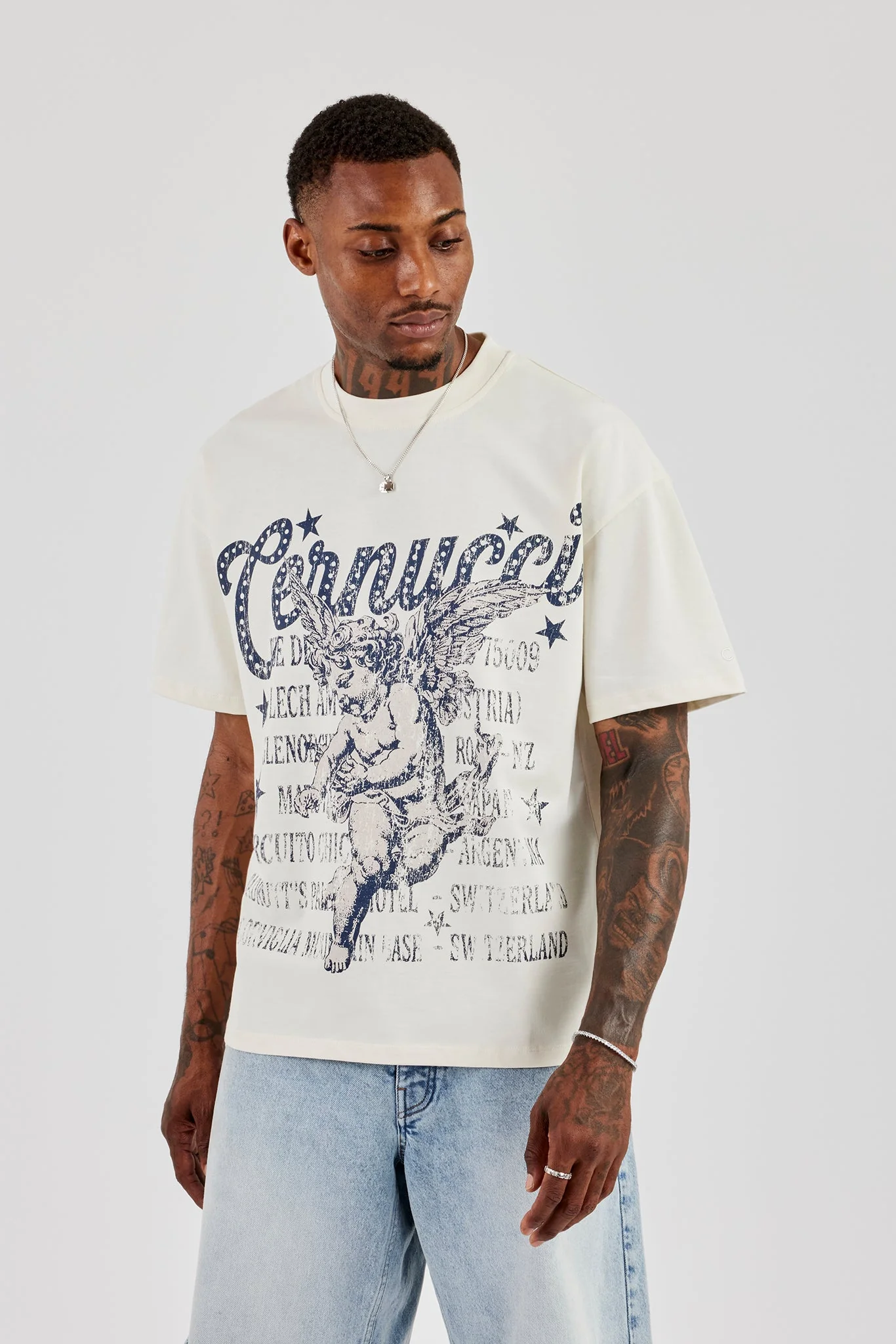 Cherub Circuito Oversized T-Shirt - Off White - Image 3