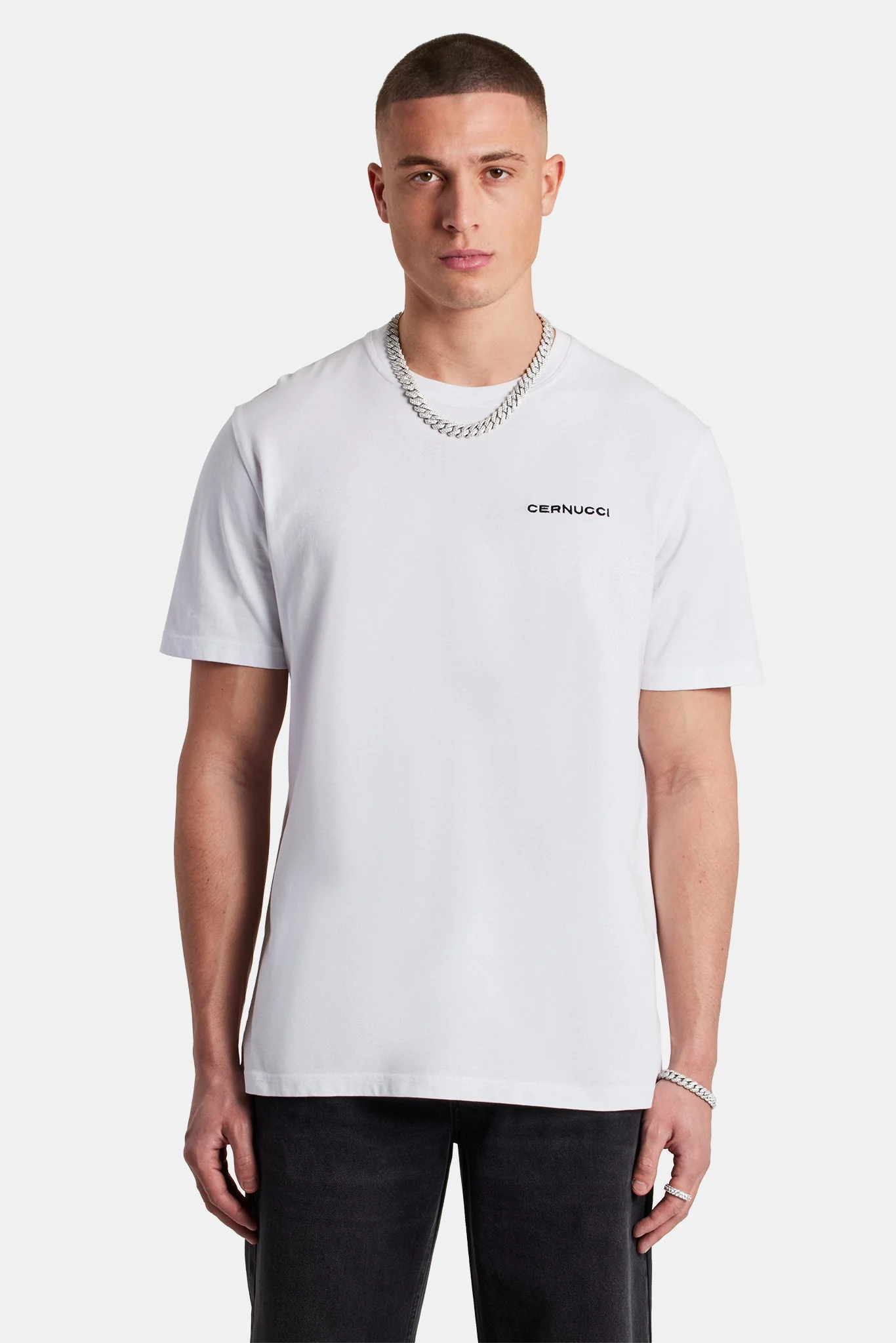 Cherub Cuban Graphic T-Shirt - White - Image 2