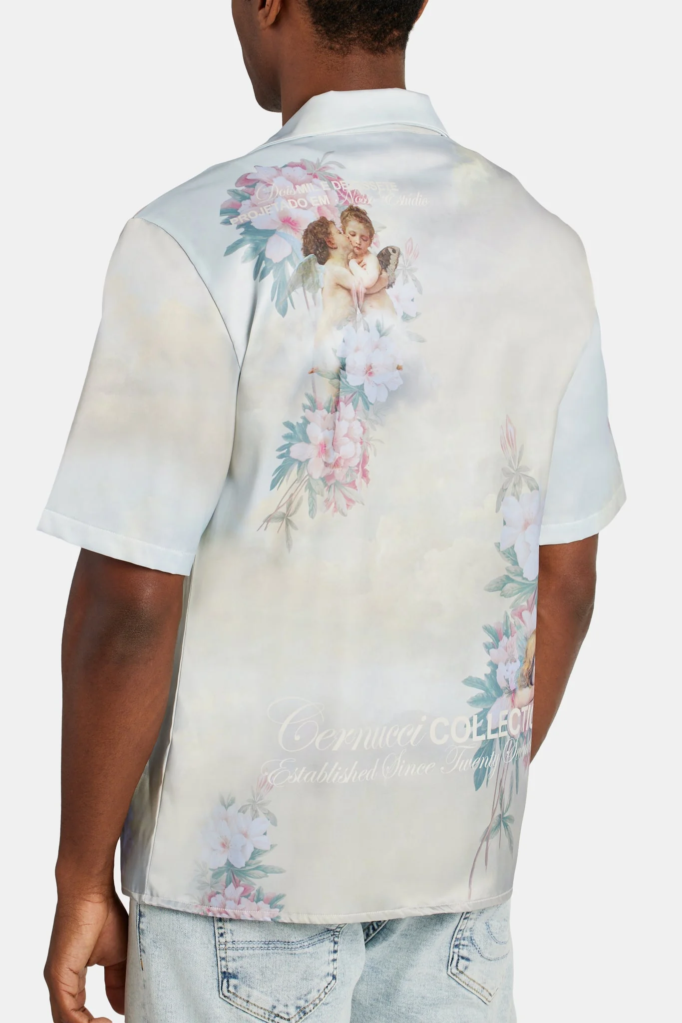 Cherub Floral Satin Shirt - Image 2