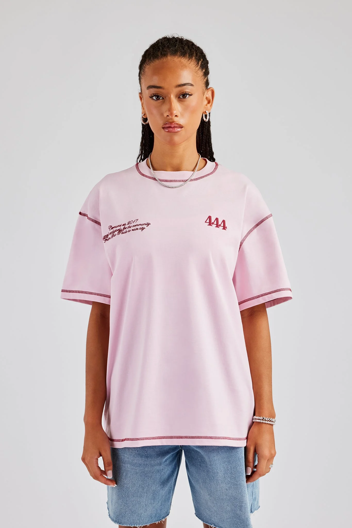 Cherub Oversized Print T-Shirt - Image 3