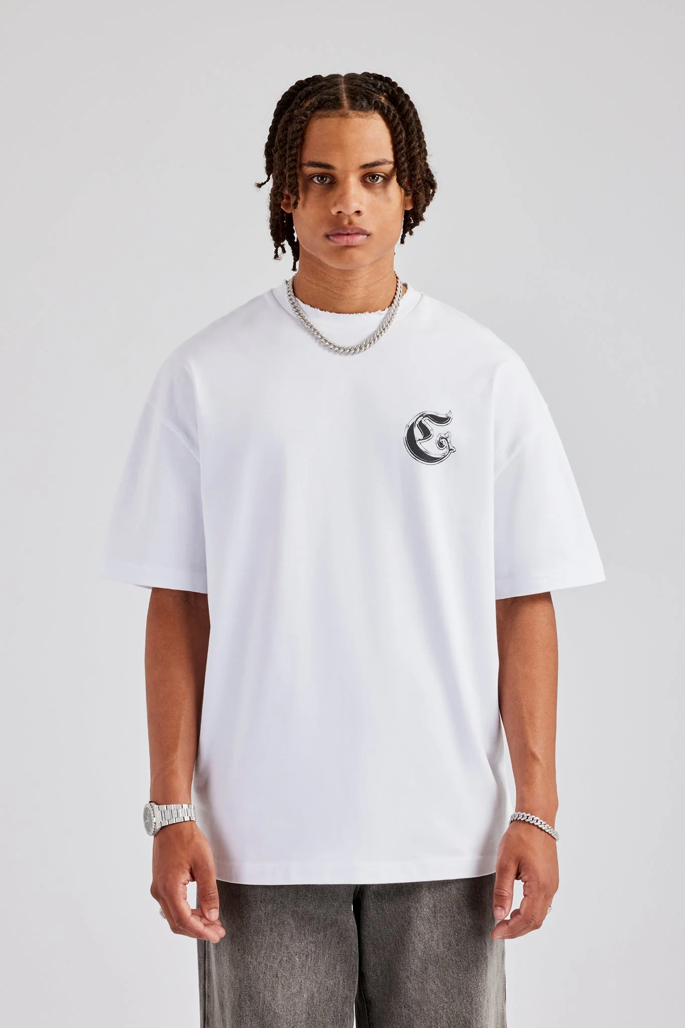 Chrome Back Graphic Oversized T-Shirt - Image 2
