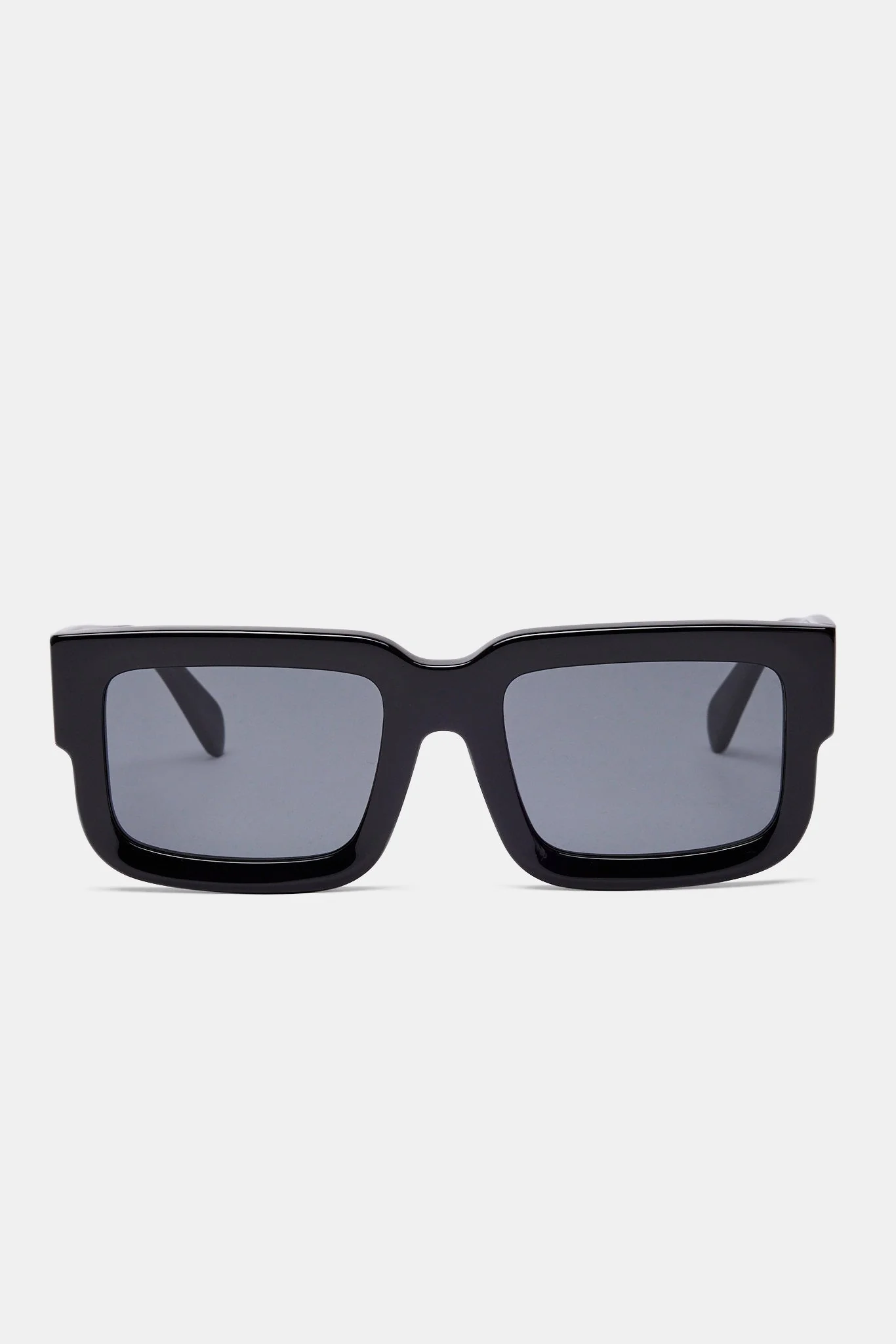 Chunky Acetate Sunglasses - Black - Image 3