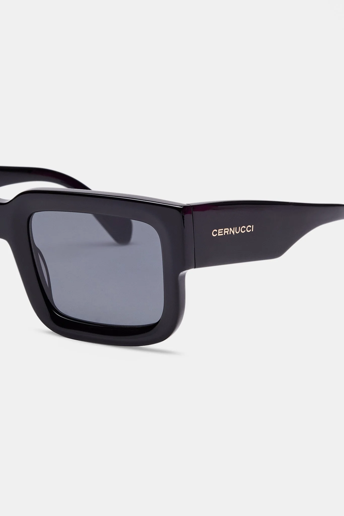 Chunky Acetate Sunglasses - Black - Image 5