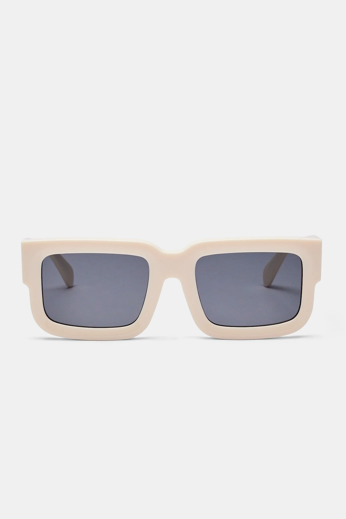 Chunky Acetate Sunglasses - Ecru - Image 3