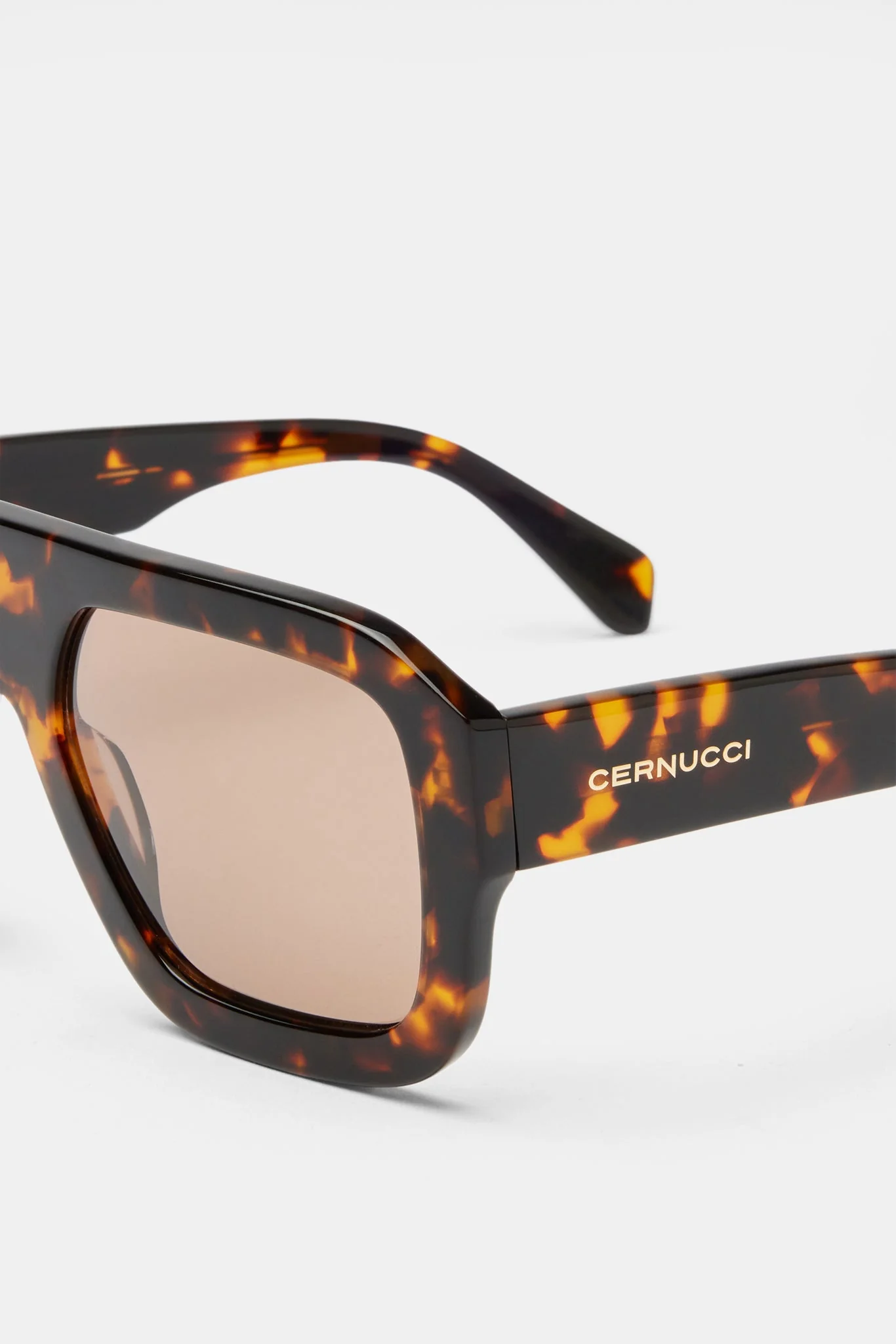 Chunky Aviator Sunglasses - Tortoise - Image 4