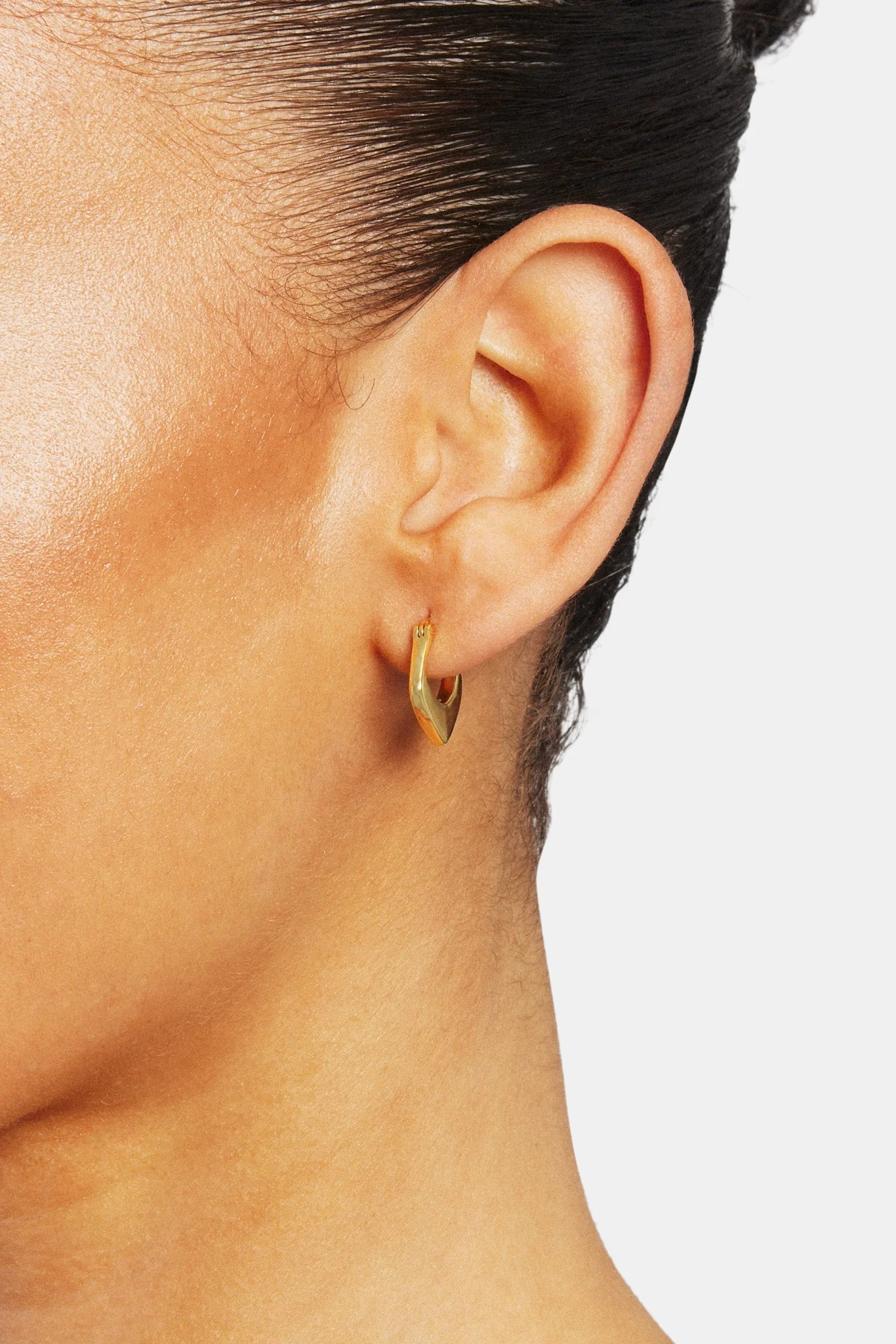 Chunky Cut Out Hoop Earrings - Image 2
