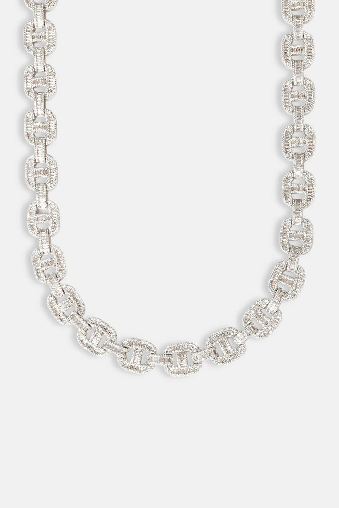 Chunky Iced Baguette Link Chain - 14mm - Image 2