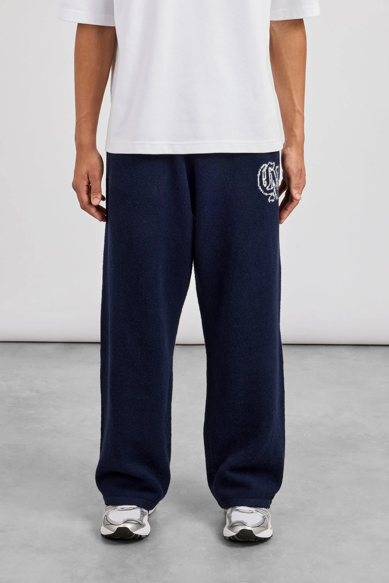 CN Knitted Baggy Jogger - Navy - Image 3