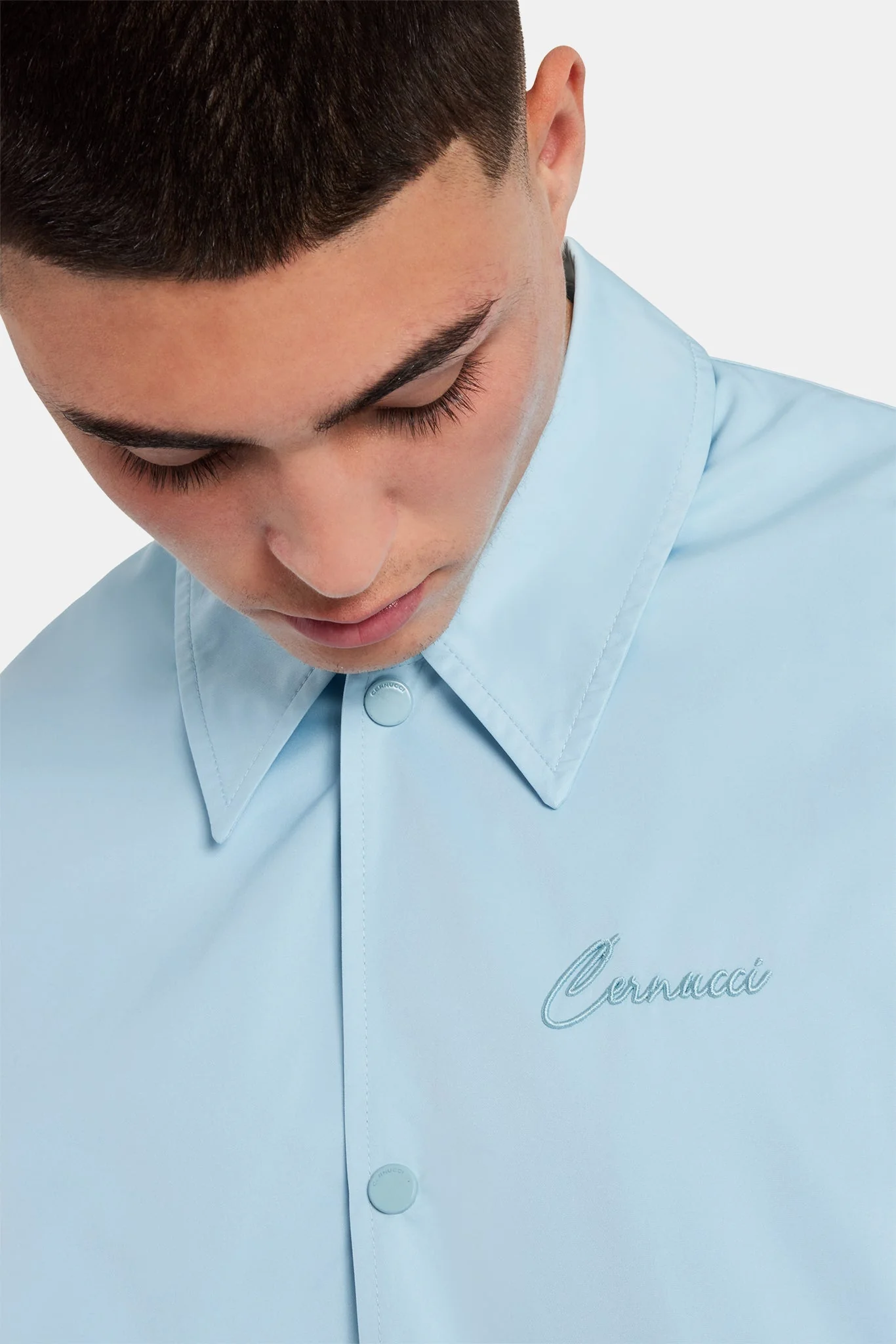 Coach Jacket - Light Blue - Image 3