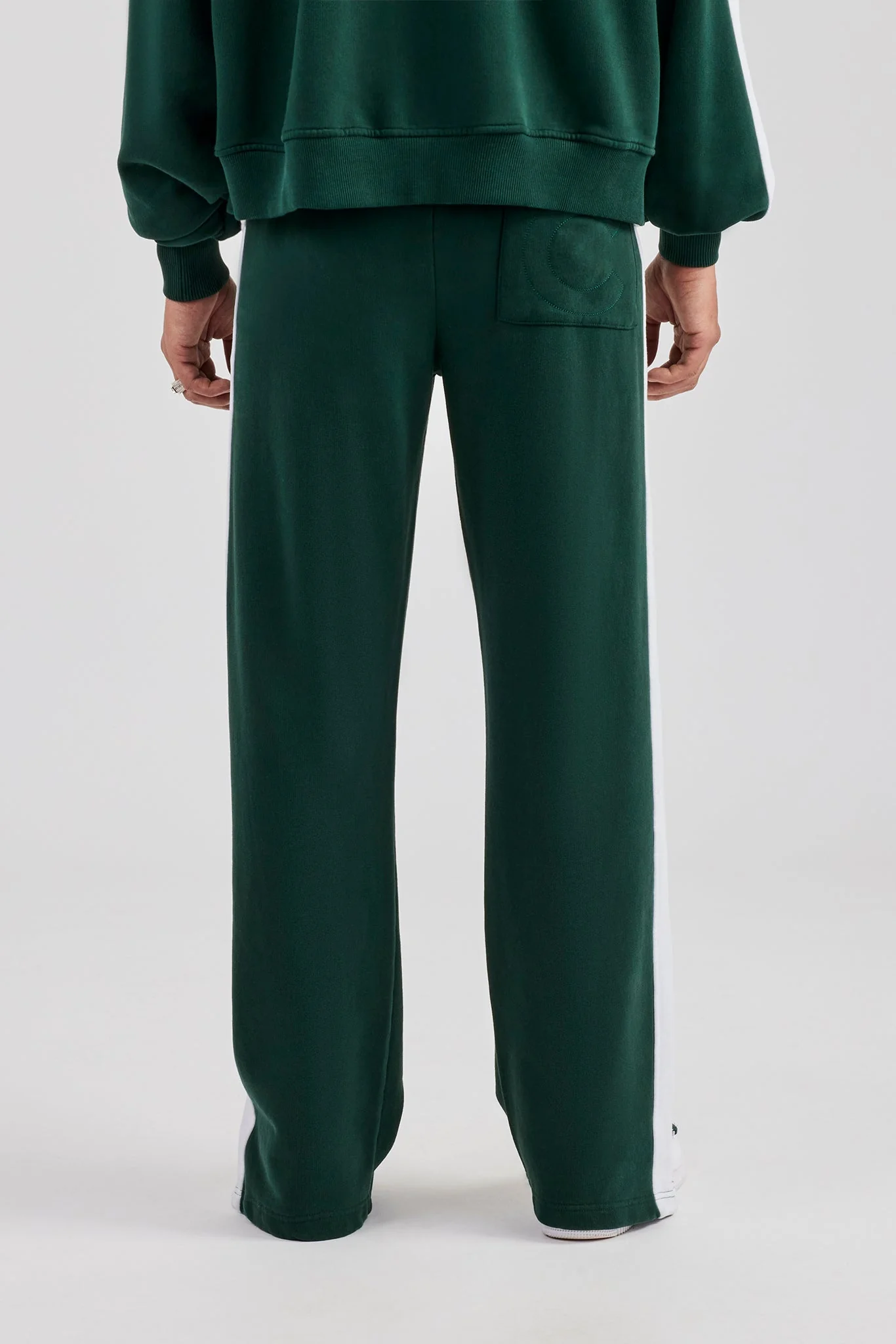 Contrast Panel Jogger - Forest Green - Image 3