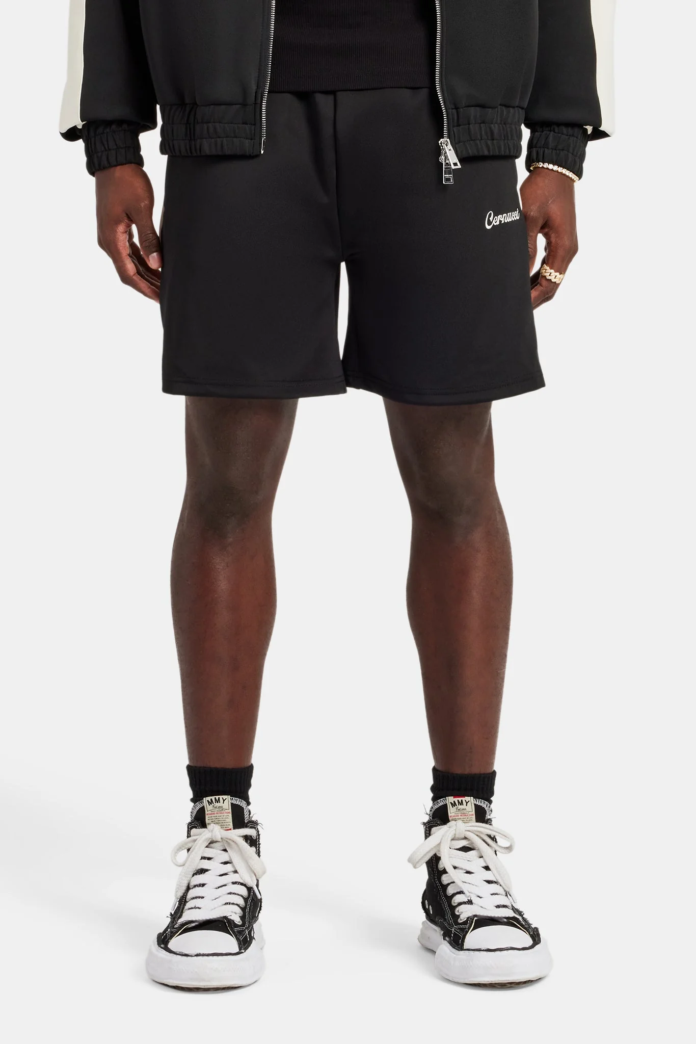 Contrast Panel Shorts - Black - Image 3