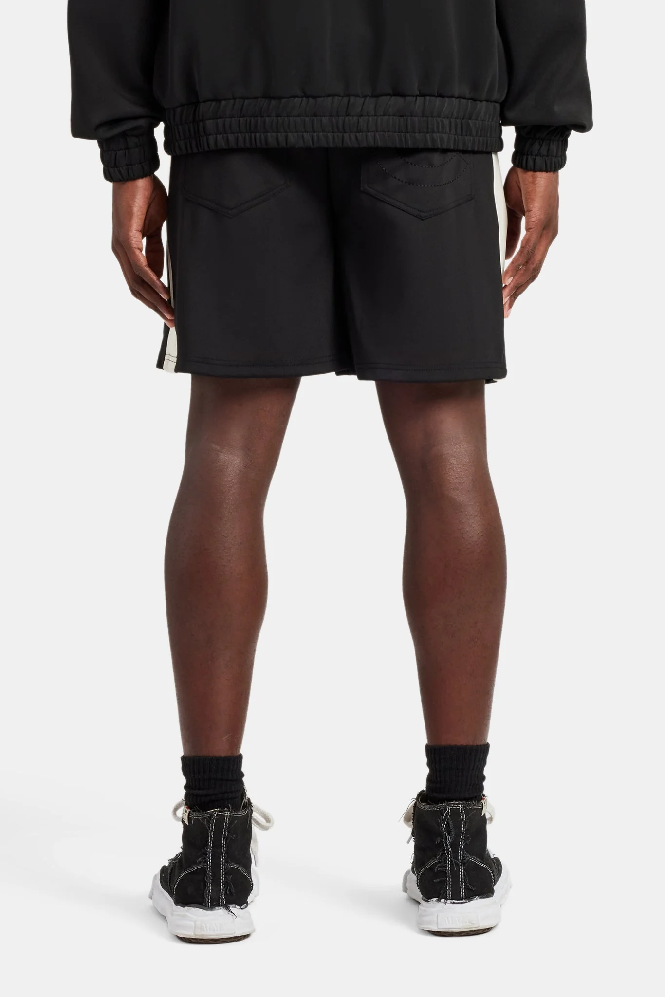 Contrast Panel Shorts - Black - Image 4