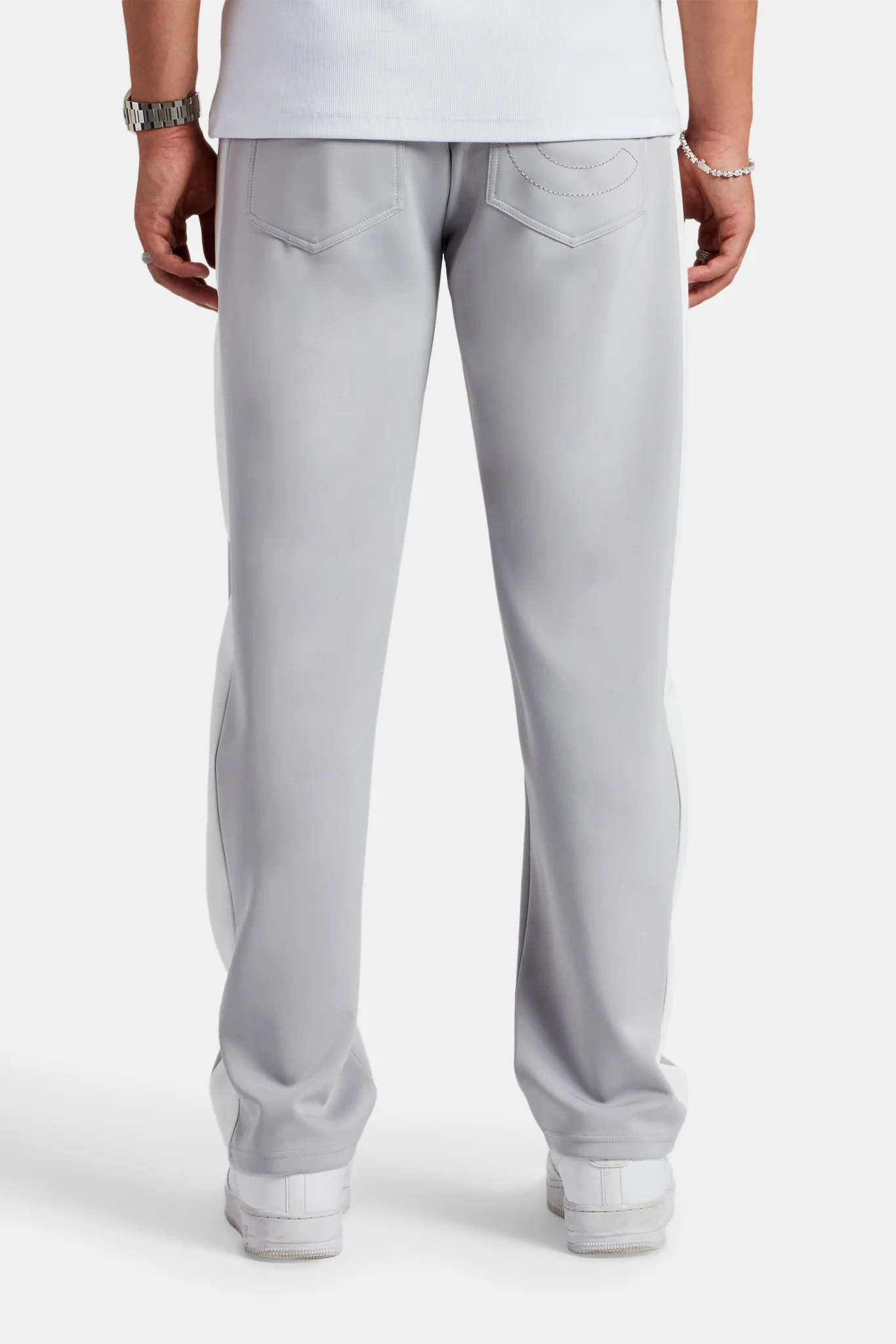 Contrast Panel Track Pant - Grey - Image 3