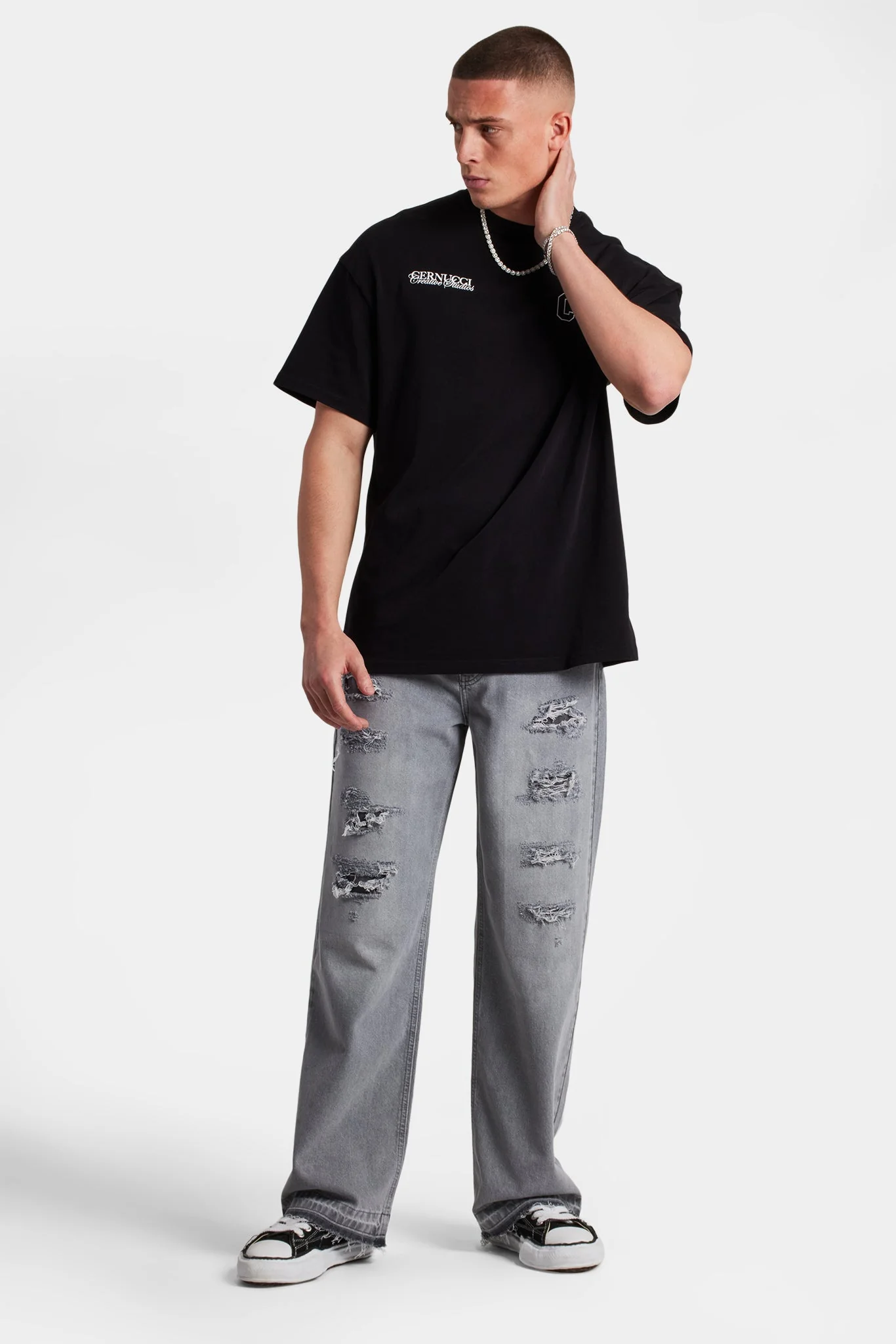 Creative Studios Oversized T-Shirt - Black - Image 3