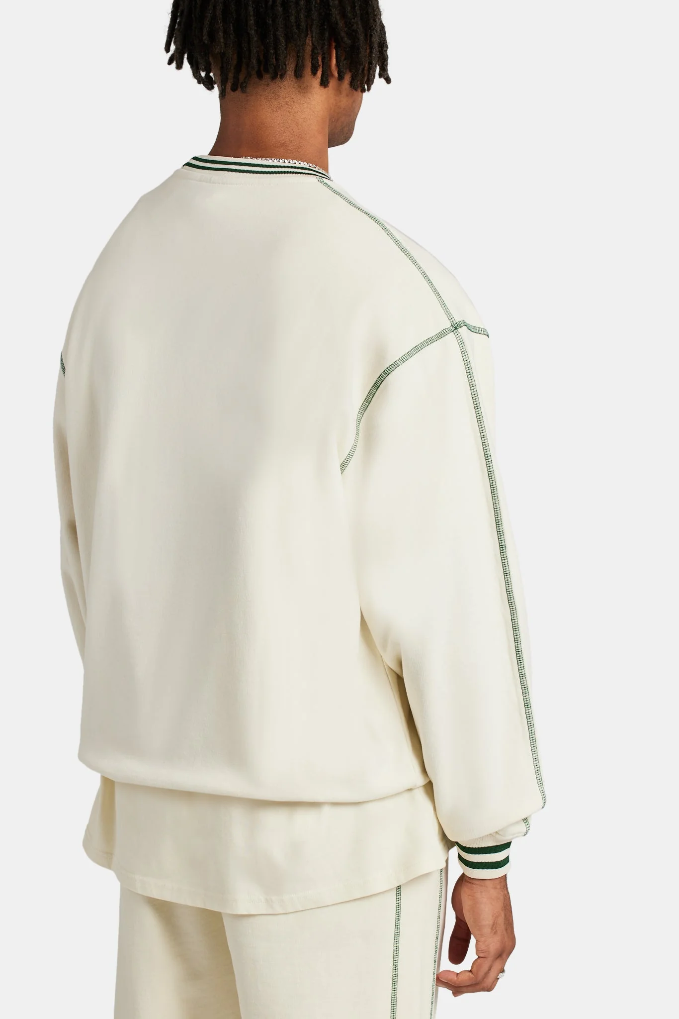 Crnc Applique Salvador Varsity Sweatshirt - Ecru - Image 2