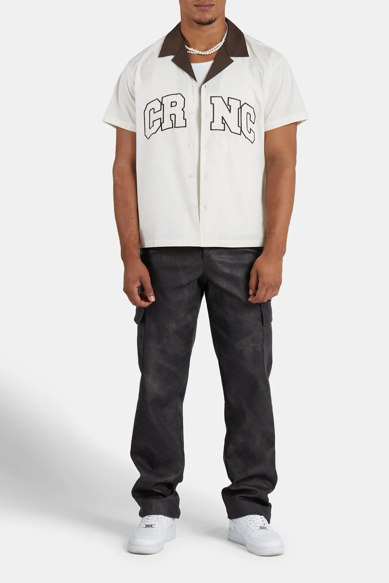 CRNC Boxy Bowling Shirt - Ecru - Image 2