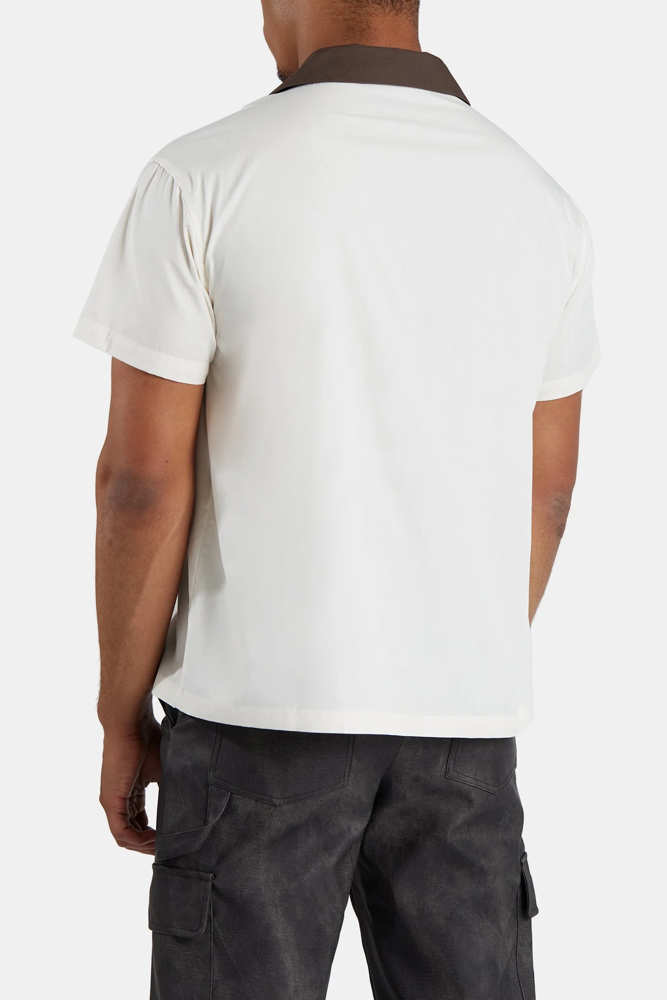 CRNC Boxy Bowling Shirt - Ecru - Image 4