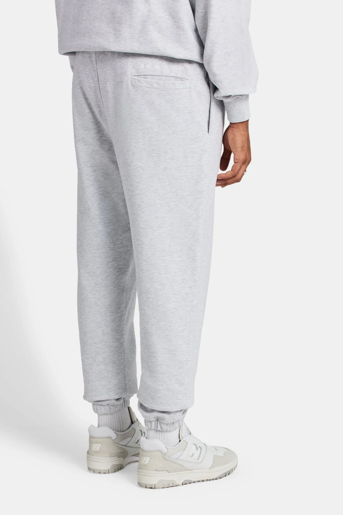 Crnc Salvador Applique Varsity Jogger - Grey Marl - Image 2