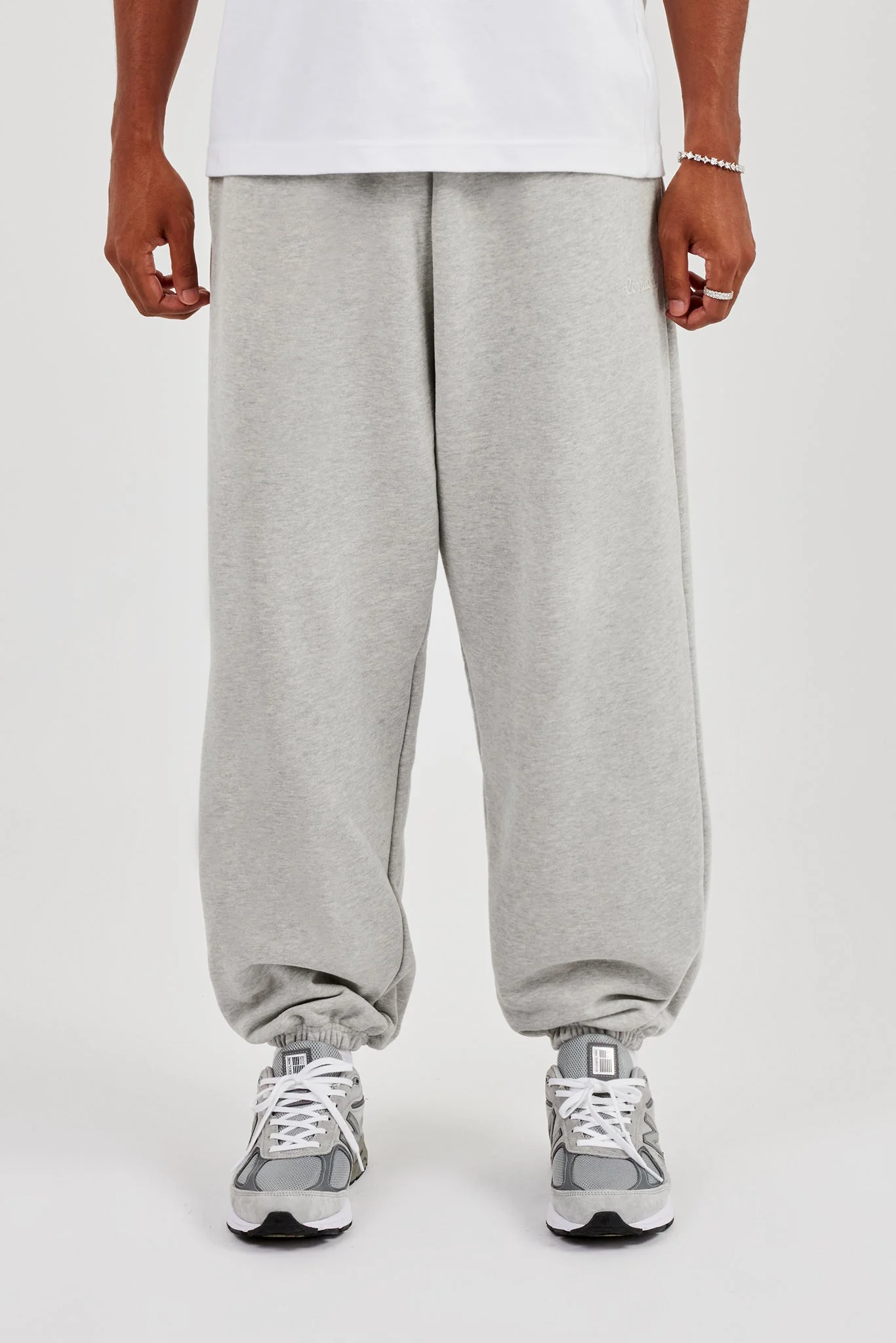 Cuffed Jogger - Grey Marl - Image 3