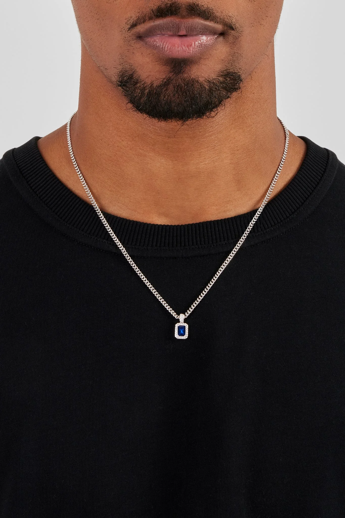 Dark Blue Gemstone Necklace - 10mm