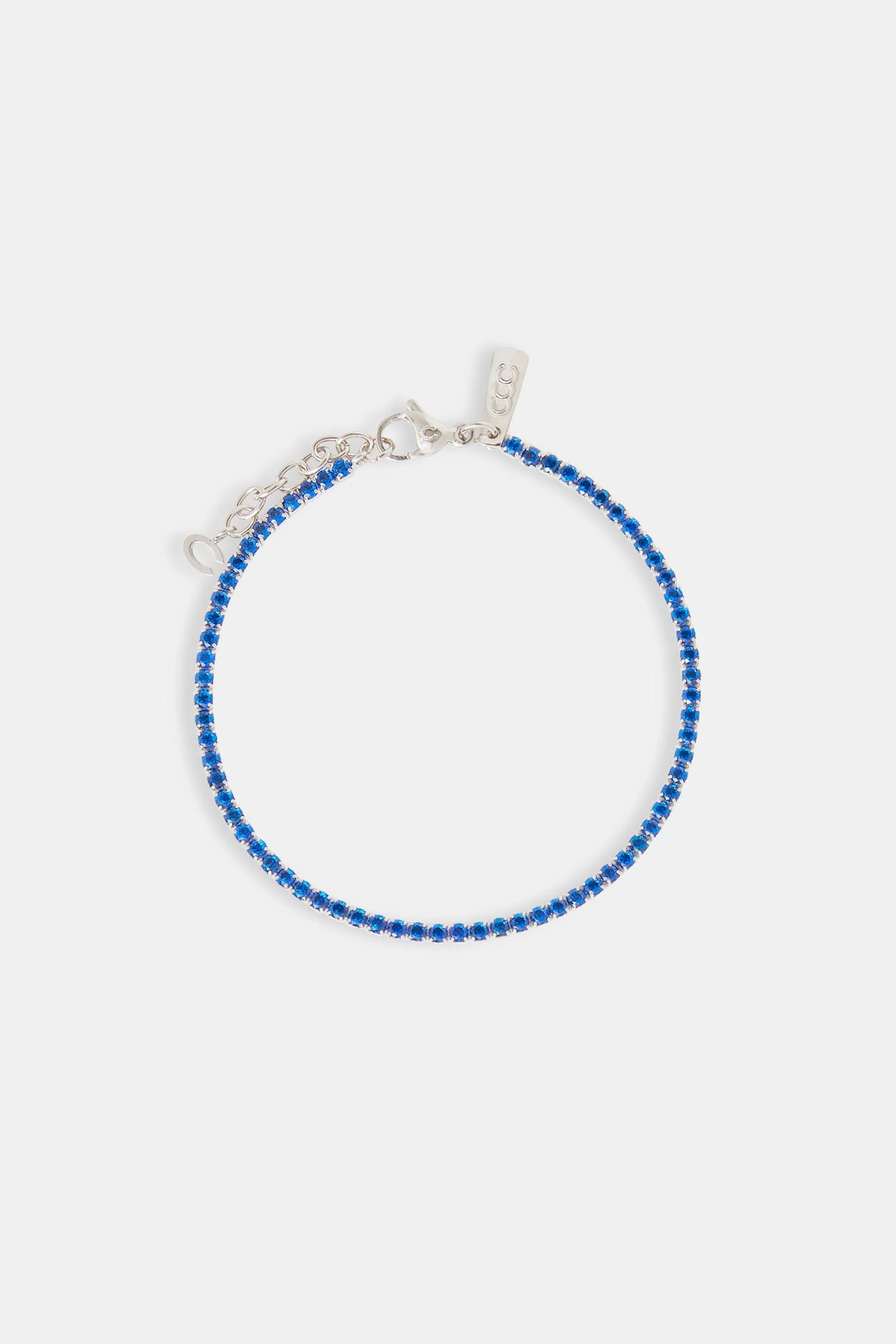 Dark Blue Micro Tennis Bracelet - 2.5mm - Image 2
