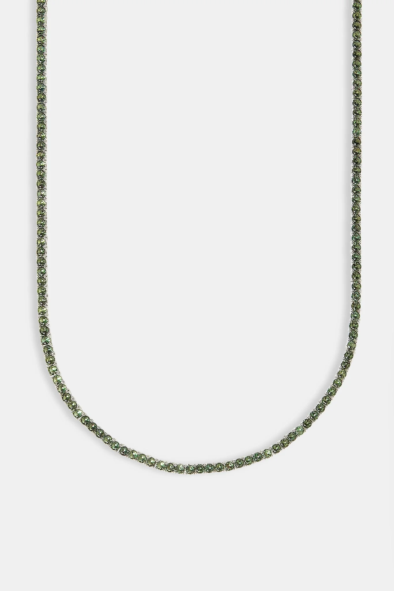 Dark Green Tennis Chain - 3mm - Image 2