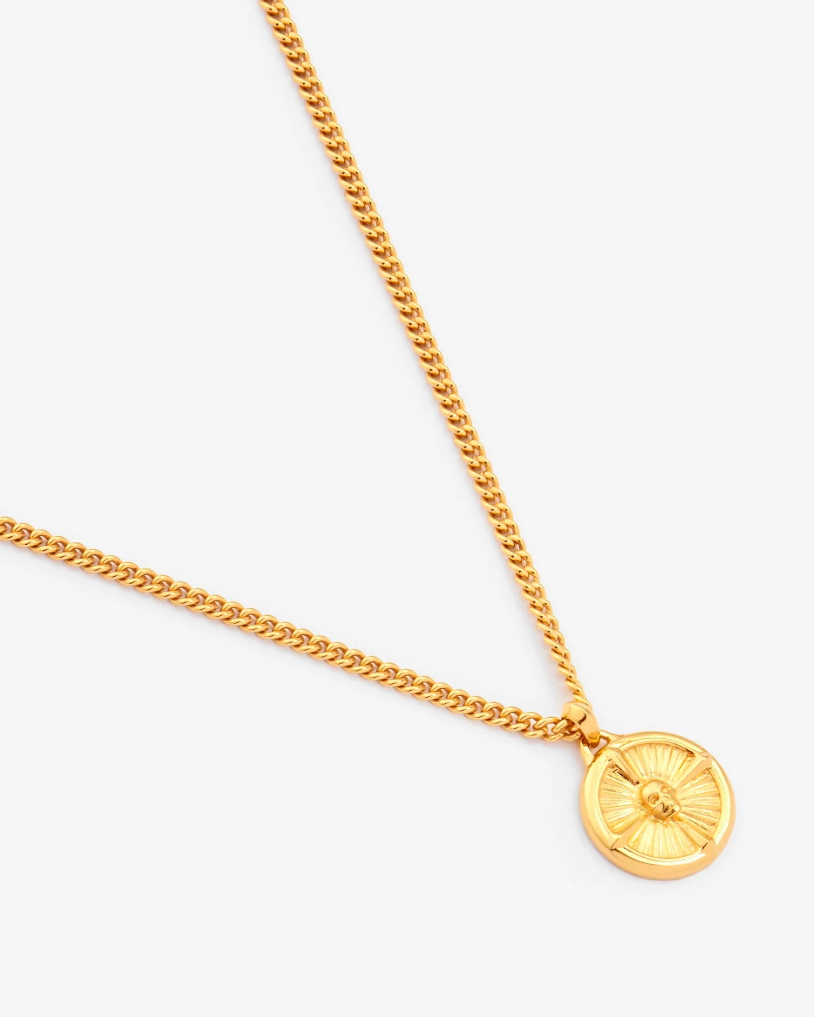 Disc Necklace - Gold - Image 2