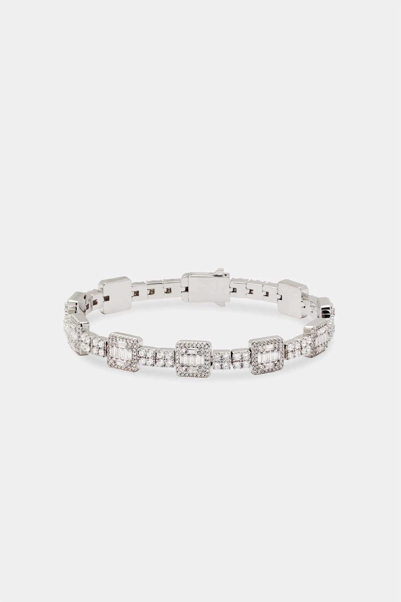 Double Row Tennis Bracelet With Bezel Stone - Image 2