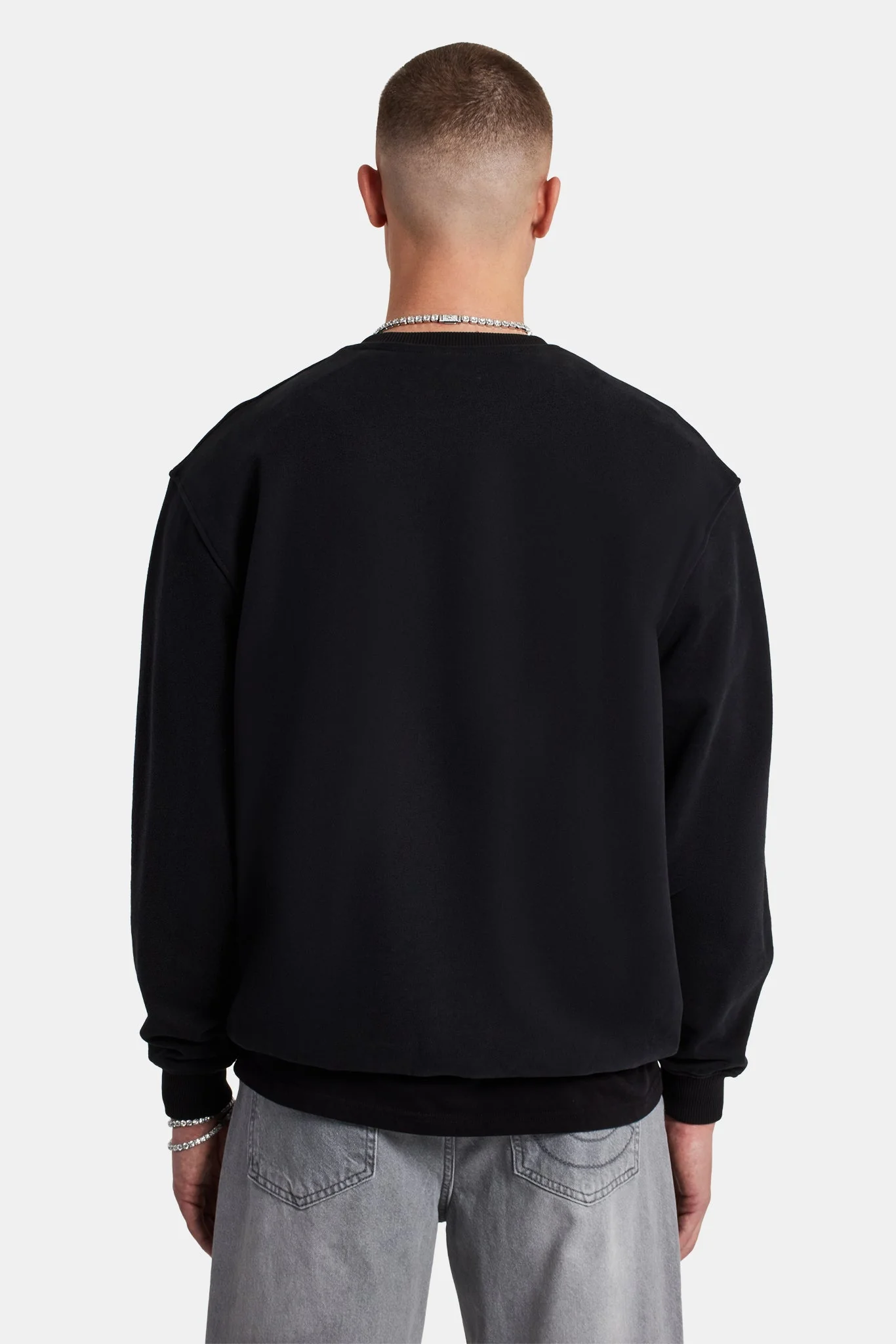Embellished C Sweatshirt - Black - Image 4