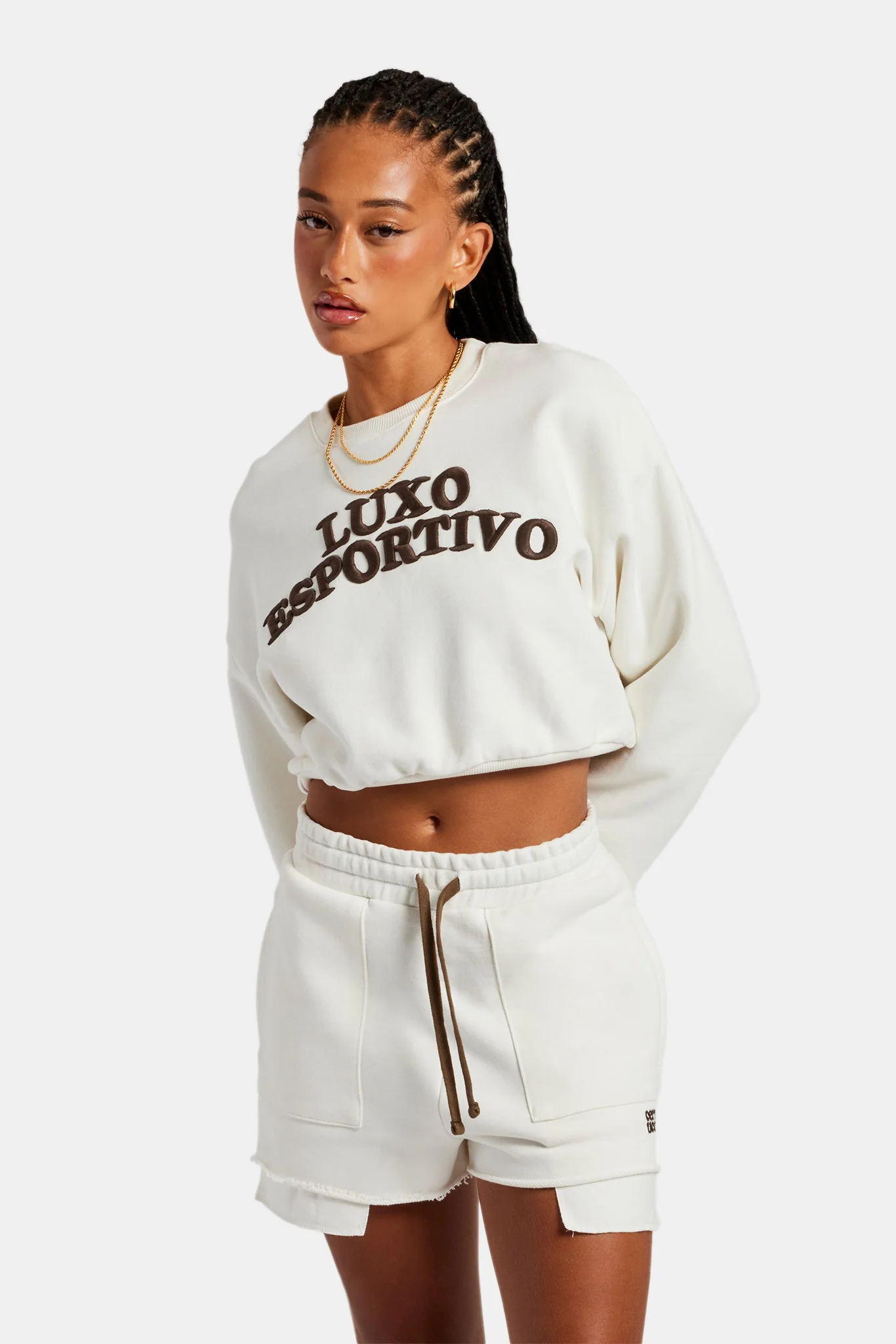 Esportivo Embroidered Short - Off White - Image 4