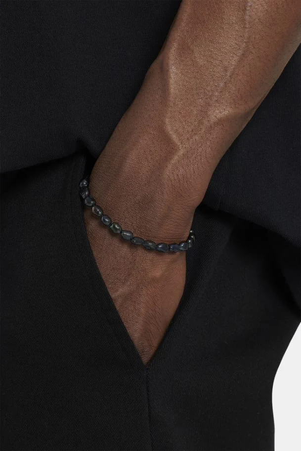Freshwater Baroque Oil-Slick Pearl Bracelet 7"+2 - Image 2