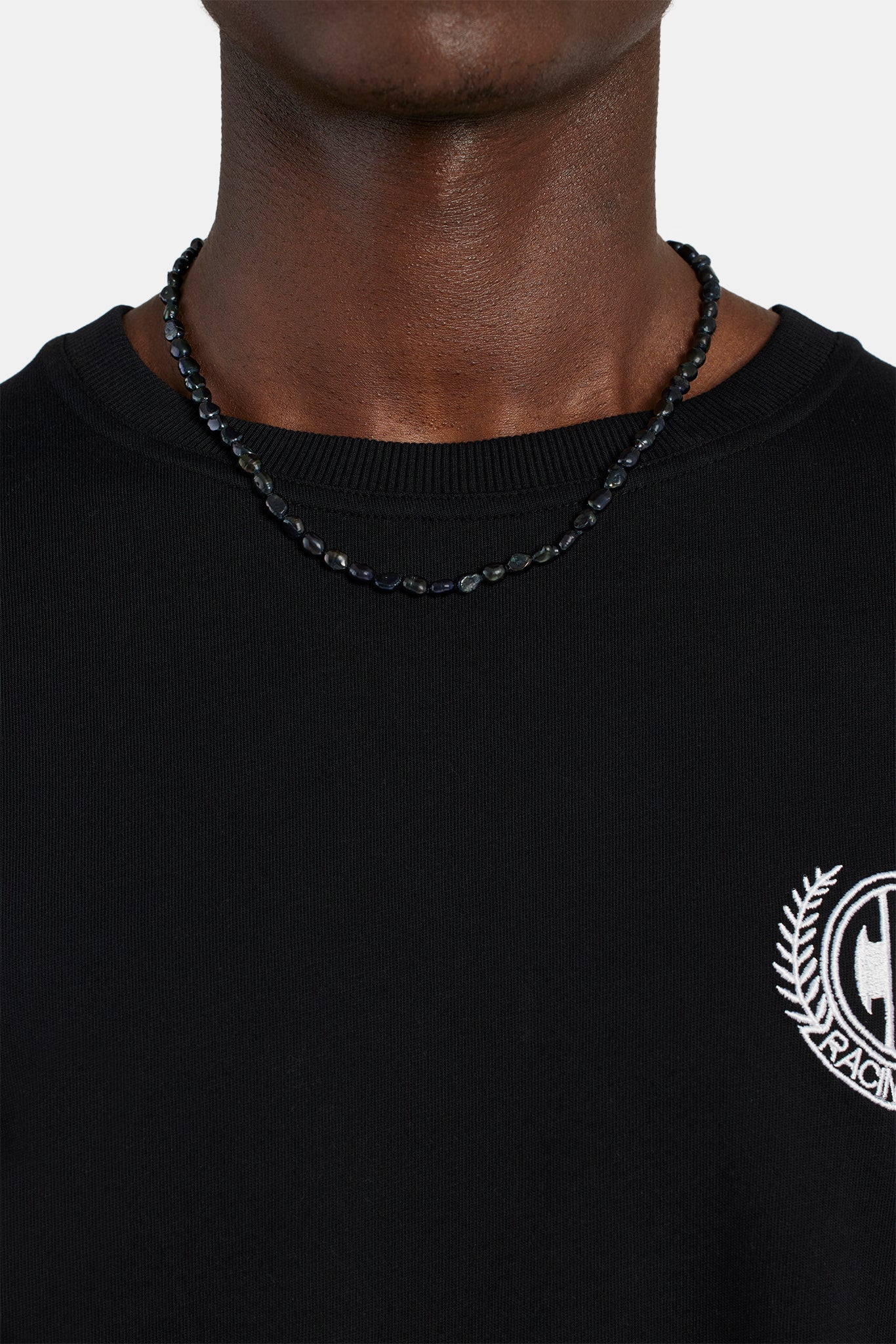 Freshwater Baroque Oil-Slick Pearl Necklace 18+2 - Image 2