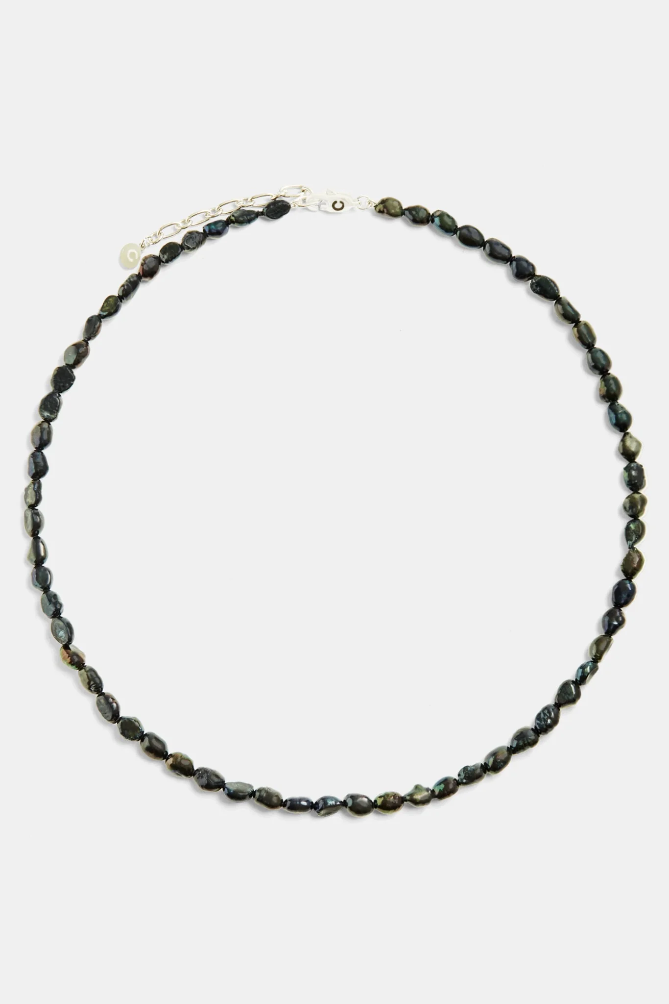 Freshwater Baroque Oil-Slick Pearl Necklace 18+2 - Image 3