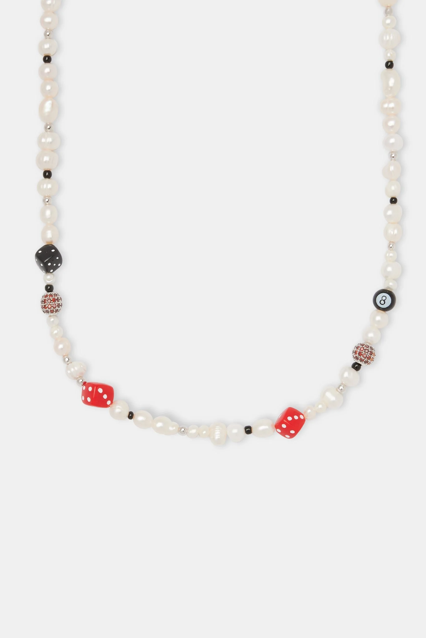 Freshwater Pearl Black Motif Necklace - Image 2
